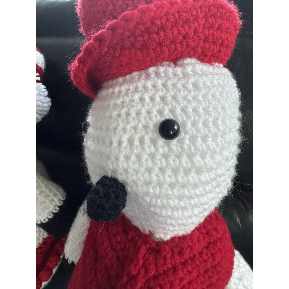 Crochet Snowman Pair Amigurumi Handmade Christmas Decor Winter Holiday Gift 21